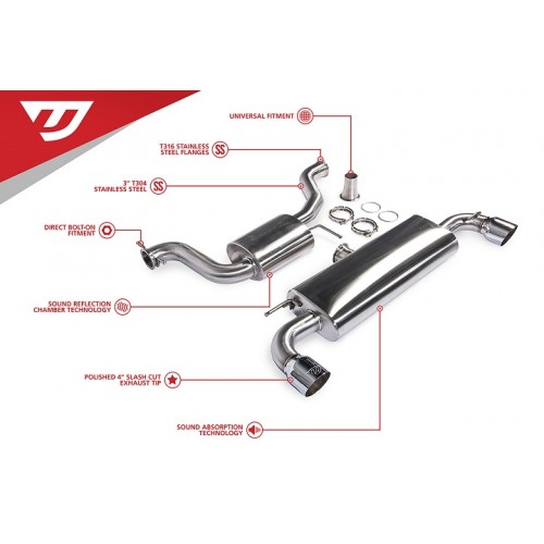 Unitronic Cat-Back Exhaust System for MK6 GTI